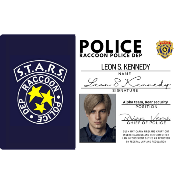 کارت شناسایی S.T.A.R.S" Leon Kennedy"